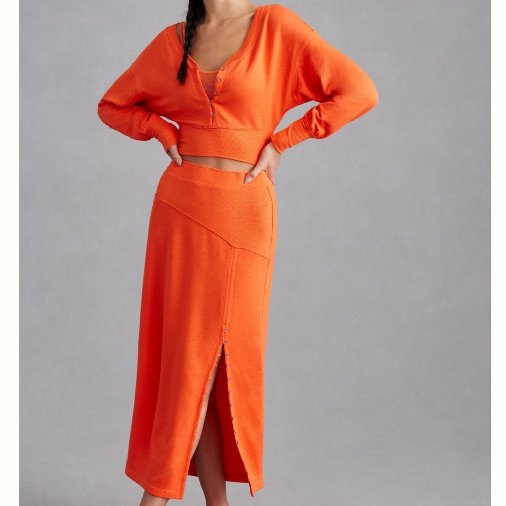 Daily Practice By Anthropologie Side-Button Skirt - image 1